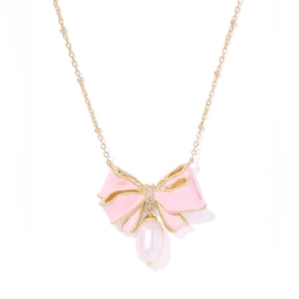 📣Kendra Scott X LSF Gold Necklace w/Pearl Drop 💗